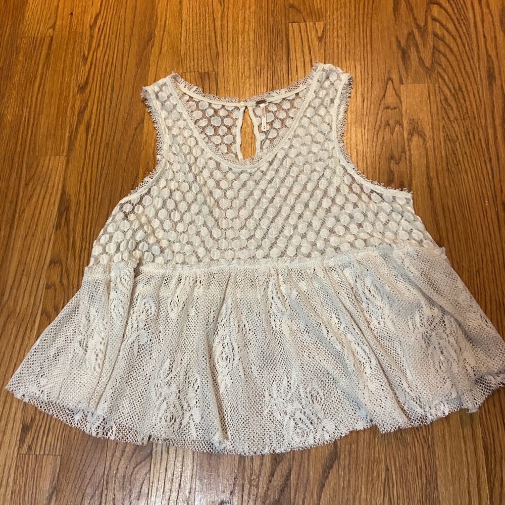 Free People Lace Tank Top
